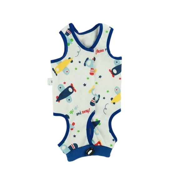 Up and Away Cat Recovery Suit after Surgery, Breathable Cotton Pet Onesie to Prevent Licking and Biting, Bronze S