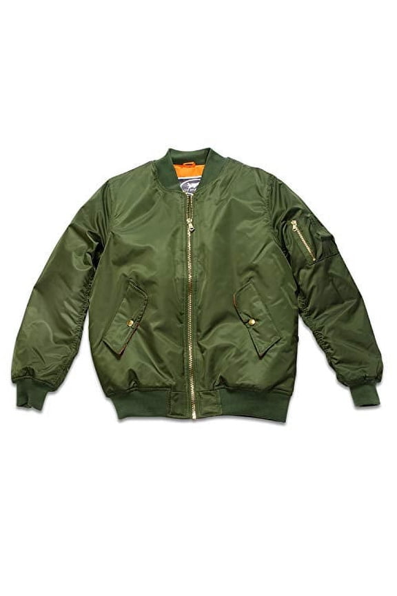 MA-1 Flight Jacket Blank Green Size Medium