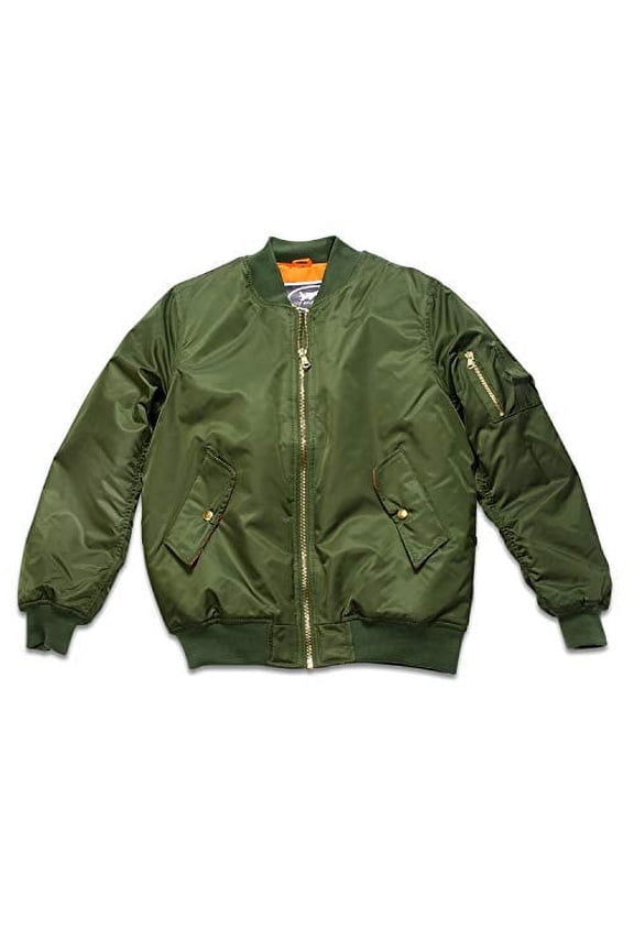 MA-1 Flight Jacket Blank Green Size XL