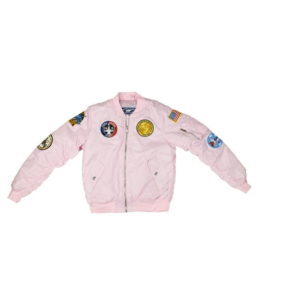 Up and Away MA-1 Flight Jacket Pink Size XL