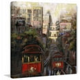 thumbnail image 1 of "Up and Down San Francisco" Painting Print on Wrapped Canvas, 1 of 5