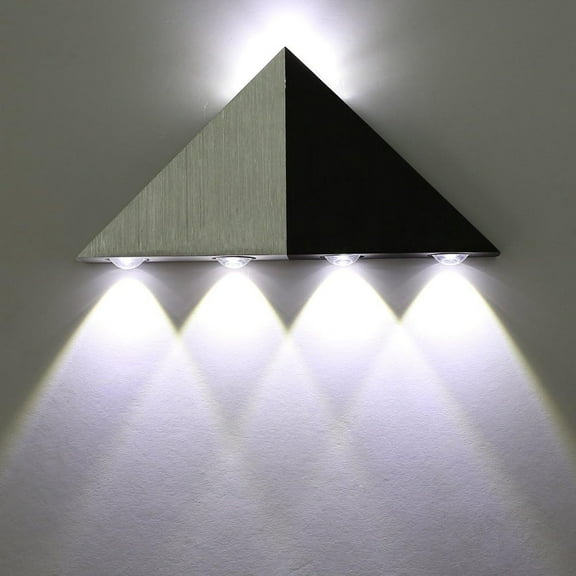 Up and Down Wall Lamp,5W Indoor Modern Wall Wash Lights Modern Triangle Shape Neon LED Lamps for Bedroom Living Room Bar Hallway Porch