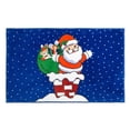 thumbnail image 1 of Carnation Home Fashions Up on the Rooftop Christmas Themed Holiday Bath Rug - 19 x 34, 1 of 3