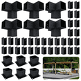 thumbnail image 1 of Up to 12' x 14' Pergola Over Patio with Roof DIY Pergola Kit - Steel Modern Pergola Brackets 4x4 Size (Lumber Not Included), 1 of 5