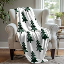 Up to 30% off! Summer Quilts for King Bed Christmas Tree Blanket Soft Flannel Blanket Comfortable And Soft Nap Blanket