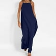 thumbnail image 1 of Up to 30% off Summer Saving Women Dresses, Fashion Women Summer Casual Solid Pocket Camis Sleeveless Mini Dress(Navy,XXL), 1 of 5