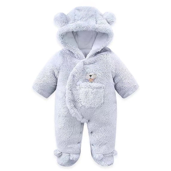 Up to 30% off Winter New Baby Placket And Velvet Jumpsuit for Baby Outdoor Climbing Clothes 9-12 Months