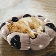 thumbnail image 1 of Up to 40% Off HDWUEN Pet Bed for Indoor Cat and Dog Warm Fleece Round Calming Dog Bed,23.6" Sleeping Bed for Pussies Doggies, 1 of 4