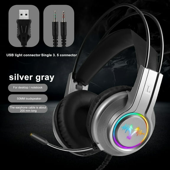 Viflosae H200 Gaming Headset Double 3.5mm Over-Ear Stereo Gaming Headphone Microphone Electronics Gadgets