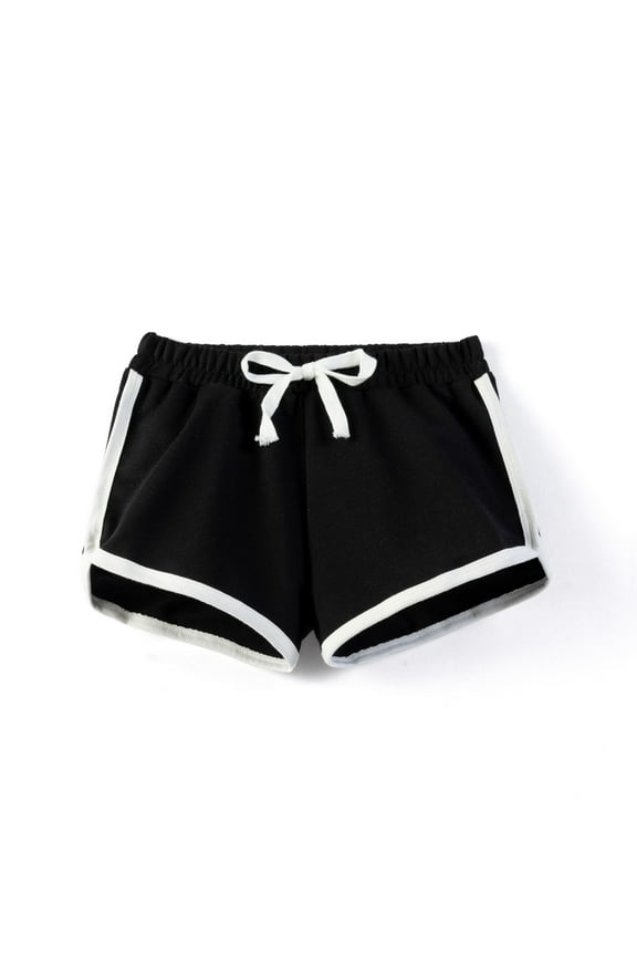 Up to 40% off!KkSLirnhs 10 Years Girls Shorts Size 10-12 Children's Solid Color Girls' Shorts Sports Pants Casual Home Shorts Black