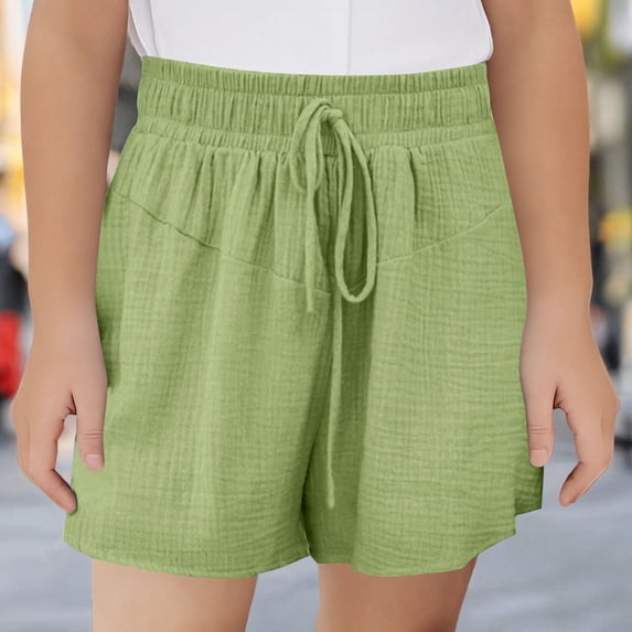 Up to 40% off!KkSLirnhs 11 Years Girls Shorts Size 10-12 Children's Solid Color Girls' Shorts Sports Pants Casual Home Shorts
