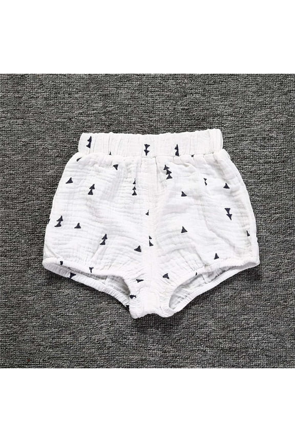 Up to 40% off!KkSLirnhs 2-3 Years Jean Shorts Girls Newborn Toddler Baby Bag Fart Pants Solid Color Casual Briefs Big Butt Shorts Bread Pants White