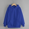 thumbnail image 1 of Gifts Borniu Fashion Women Casual Winter Solid Long Sleeve Button Pocket Hooded Sweatshirt, 1 of 5