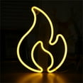 thumbnail image 1 of Up to 50% Off, Dvkptbk Flame Neon Sign, Neon Lights For Wall Decor, USB Battery Powered Neon Wall Light, 1 of 1