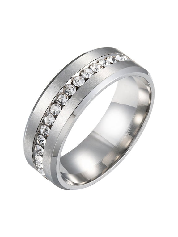 Up to 50% off 925 Sterling Silver Rings for Men Men's Ring Zircon Ring Daily Ring Large Ring Suitable For Daily Wear