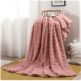 TERGAYEE Faux Fur Blanket Soft y puffy and Shaggy Blankets Warm and Thick Blanket Reversible y Lightweight Long Hair Shaggy Blanket Walmart