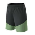 thumbnail image 1 of Cargo Shorts for Men, Men's Summer Leisure Basketball Elasticity Color Blocking Train Motion Shorts, 1 of 2