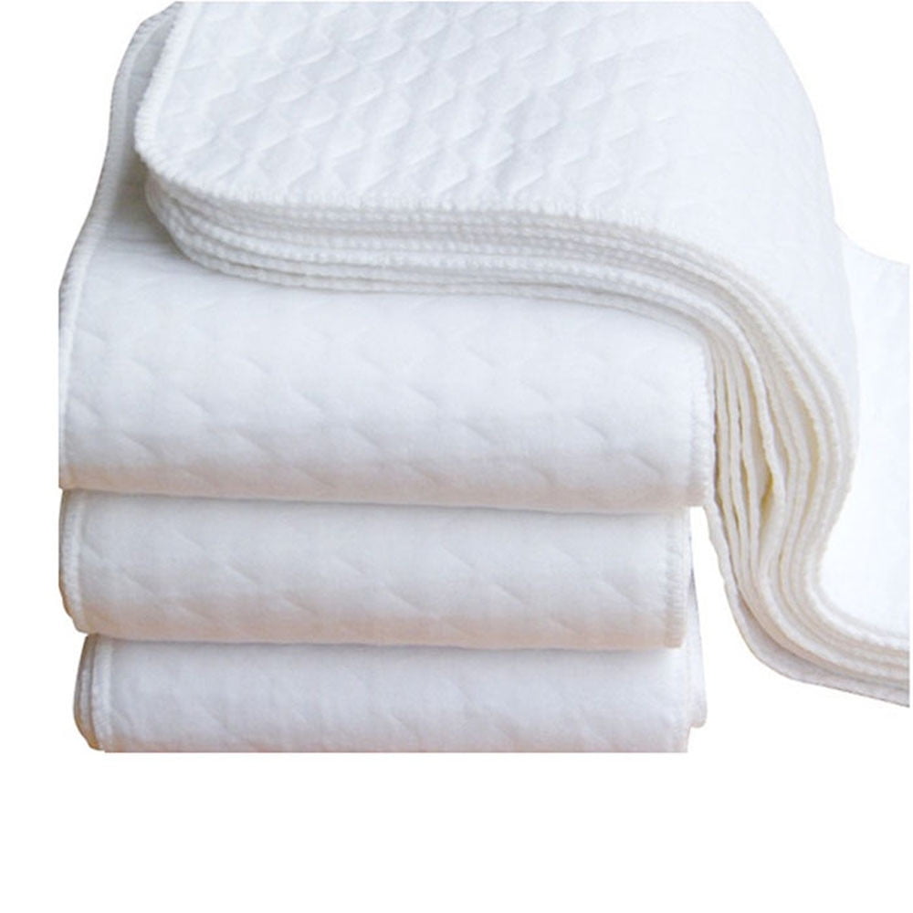 Up to 50% off Clearance Outtop New 2pcs Infant White Ecological Cotton Baby Cloth Diaper Washable Nappy