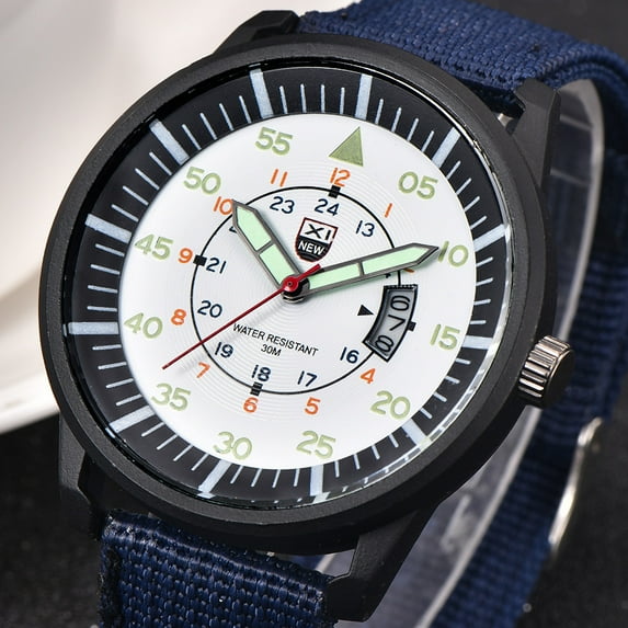 Up to 50% off HERESOM Military Mens Quartz Watch Black Dial Date Luxury Sport Wrist Watch Clearance under 5 $