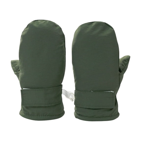 Up to 50% off Kids Winter Gloves New Thickened Wool Winter Gloves And Children's Solid Color Water Proofing Skiing Gloves