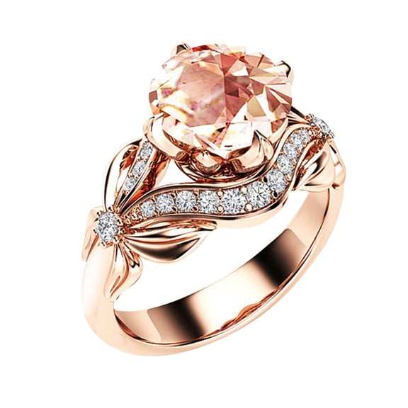 Up to 50% off Rings for Women 18K Solid Gold Wedding Band In Titanium Plated Ring Wedding Ring Engagement Ring Gifts for Family on Clearance