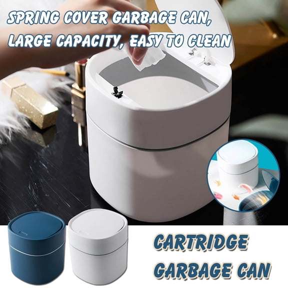 Up to 50% off Skegnu Mini Covered Kitchen Living Room Trash Can Play cover design Kitchen Trash Can on Clearance