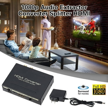 Up to 50% off Viflosae 1080p audio extractor converter splitter to HDMI and optical SPDIF L/R Electronics Gadgets