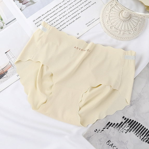 Up to 50% off Women Underwear Plus Size, Xunlbb Explosion- Piece Ice Silk Underwear Women Breathable Comfortable Sexy Waist Bottom Crotch Girl Briefs