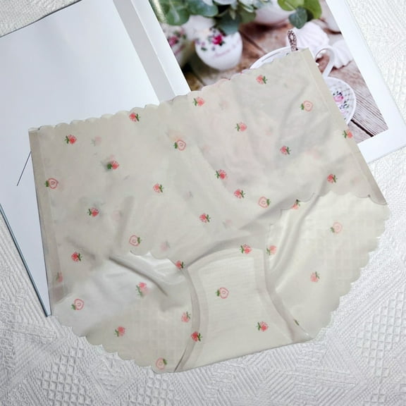 Up to 50% off Women Underwear Plus Size, Xunlbb Seamless Thin Strawberry Briefs For Women