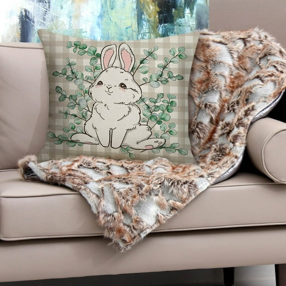 Up to 50% offTupukom Easter Decorations Indoors Border New Easter Pillow Set Printed Cushion Living Room Decoration Sofa Pillow Cushion