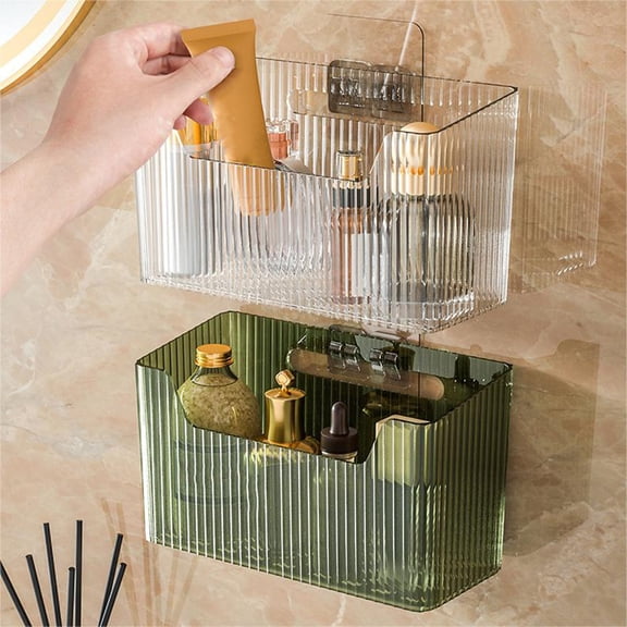 Up to 60% Off, Bathroom Mirror Cabinet Storage Box Wall Mounted Rack Bathroom Wash Basin Toilet Wall Non-punched Storage Cabinet Pipe