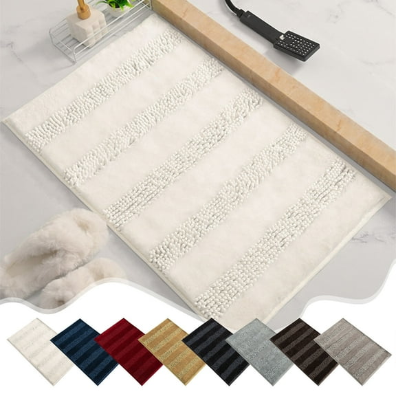 Up to 60% Off, Chenille Pearl Yarn Home Bathroom Carpet Non-Slip Bath Mat Door Mat Water Absorbent Pedal Mat For Toilet And Bathroom