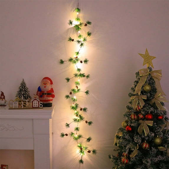 Up to 60% Off Easters Rattan Light String Easters Pinecone Bell Tree Leaf Red Fruit Long Strip Wall Mounted Decorative Light Easters Home Decoration