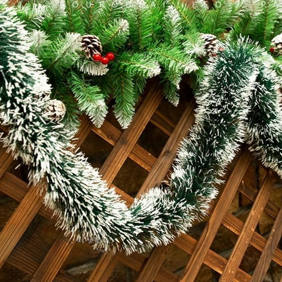 Up to 60% Off Thickened Rattan Christmas Decoration Hanging Christmas Tree Woolen Strip Colorful Strip Pull Strip New Year Ribbon Rattan