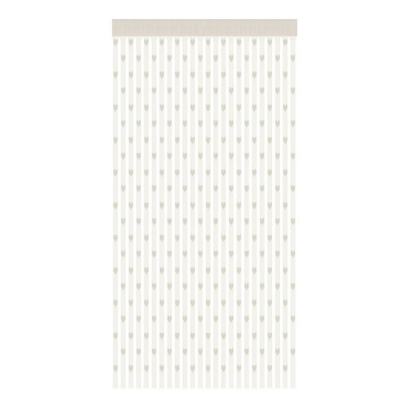 Anckoeil 3.28'×6.56' Home Decor Items Heart Shaped Tulle Curtains Sheer Fashion Curtains