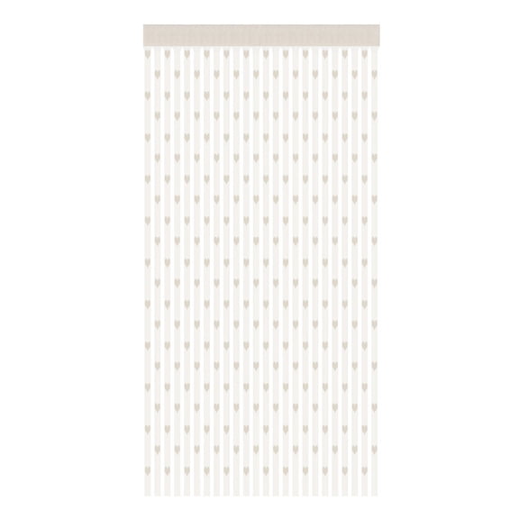 Anckoeil 3.28'×6.56' Home Decor Items Heart Shaped Tulle Curtains Sheer Fashion Curtains