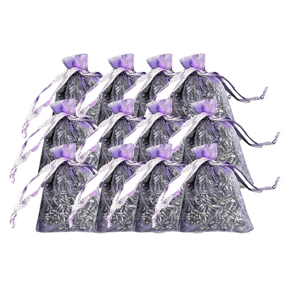 Up to 60% off! Bifavgk Dried In Bags Of Lavender 12 -Real Flower Small Wedding Bags Home Decor Dorm Room Essentials For Girls Purple