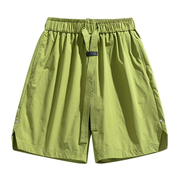 Up to 60% off Men's Shorts, Xunlbb Men's Fashion Casual Solid Color Elastic Waist Casual Half Shorts Pants