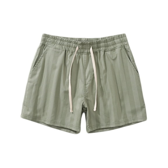 Up to 60% off Men's Shorts, Xunlbb Mens Casual Fashion Stripe Printed Shorts Elastic Waist Solid Shorts Pants