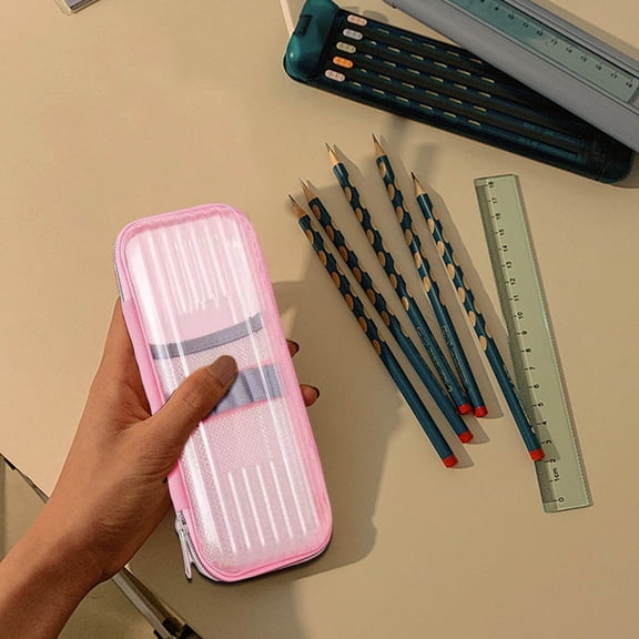 Up to 60% off Pencil Cases, Student Pencil Case Stationery Bag Transparent Pencil Case Hard Pencil Case Back to College