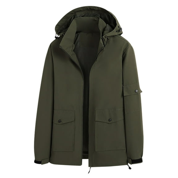 Up to 60% off!Winter Warm Windproof Jackets for Womens Plus Size Hooded Outdoor Mountaineering Charge Clothing Windproof