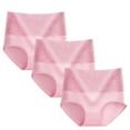 thumbnail image 1 of Up to 60% off Women's Cotton Underwear, 3pcs Women's Briefs Comfortable Cotton High Waist Underwear Women Sexy Panties, 1 of 2