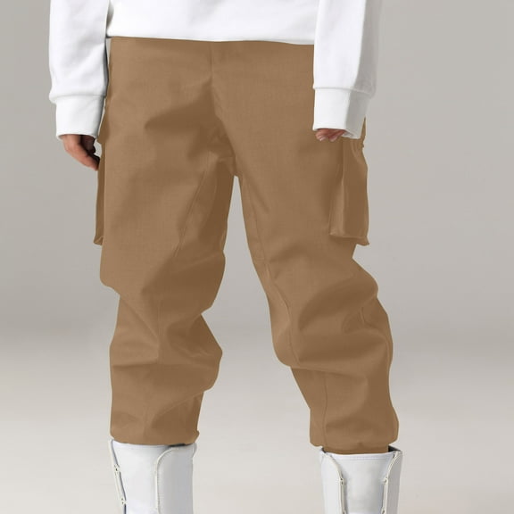 Up to 65% Off Men's And Women's Ski pants Couples with The Same Windproof Warm Snowboard And Snowboard Windproof Backpacker Pants Ski Pants Khaki