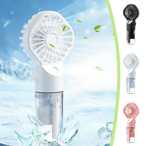 Up to 65% Off Misting Fan Portable Hydration Coolings Humidification Water Spray Electric Fan Rechargeable Handheld Small Fan