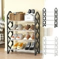 thumbnail image 1 of Up to 65% Off Shoe Rack Shoe Rack Storage Organizer With 4 Tiers Metal Shelves For Bedroom Closet Entry Dorm Room, 1 of 7