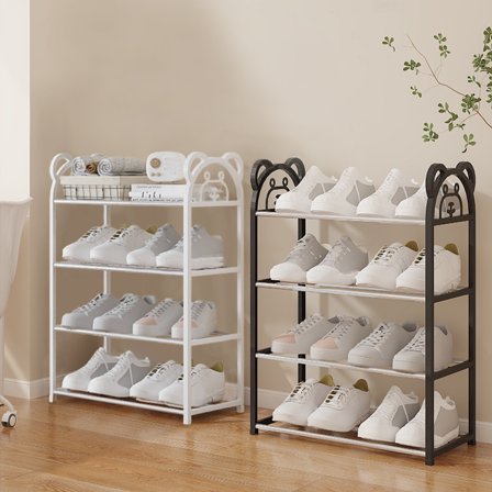 Up to 65% Off Shoe Rack Shoe Rack Storage Organizer With 4 Tiers Metal Shelves For Bedroom Closet Entry Dorm Room