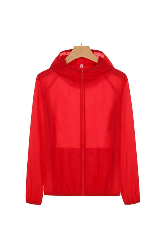 Summer Sunscreen Clothing Women Men Windproof Jacket Outdoor Sports Dry Windbreaker Coat Top