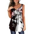 thumbnail image 1 of Up to 65% Off Women Fashion Summer Sexy Sleeveless Printing Light Loose Ventilation T-Shirt Tank Tops for Women 2024 Women Plus Size Tank Tops, 1 of 6