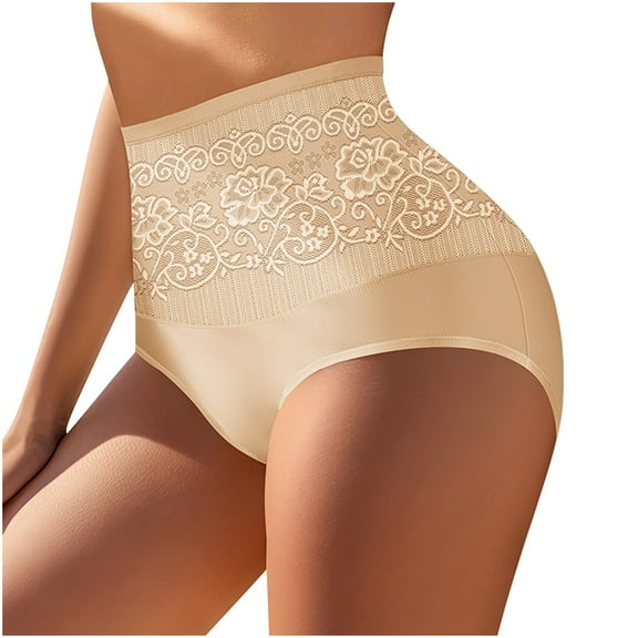 Up to 65% Off Women Solid Color Patchwork Briefs Panties Underwear Knickers Bikini Underpants Beige L