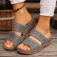 thumbnail image 1 of Clear Sandals for Women, Fashion Women Casual Round Head Comfy Slippers Beach Casual Slipsole Shoes, 1 of 9